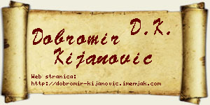 Dobromir Kijanović vizit kartica